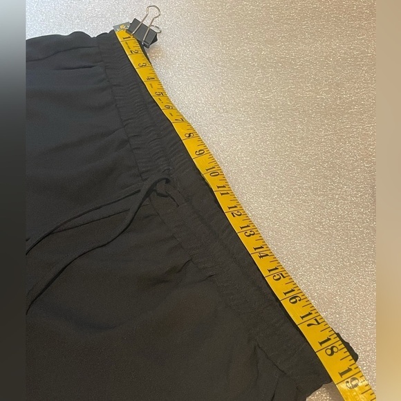 J Jason Wu Black Jogger Black Crepe Wide Leg Draw String Elastic Cuffs L - Picture 6 of 9